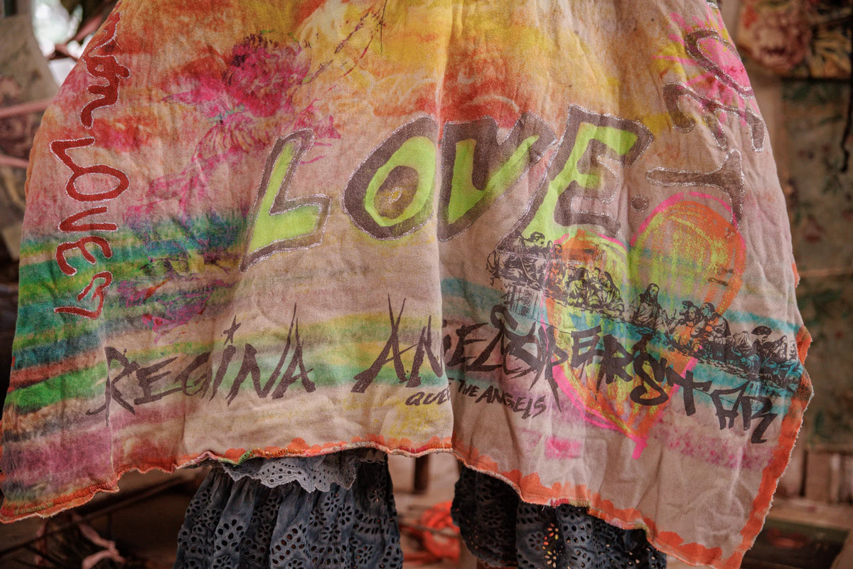 Rainbow Corazon Poncho Ingen 