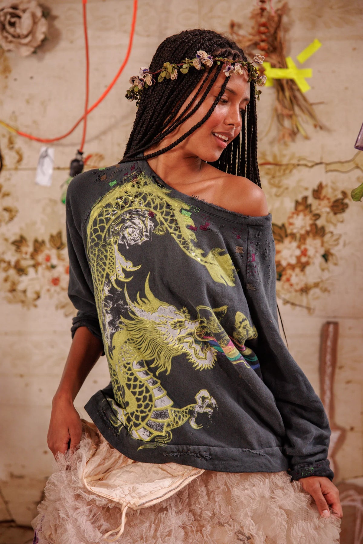 Puff Puff Rainbow Richi Sweatshirt Solsikke 