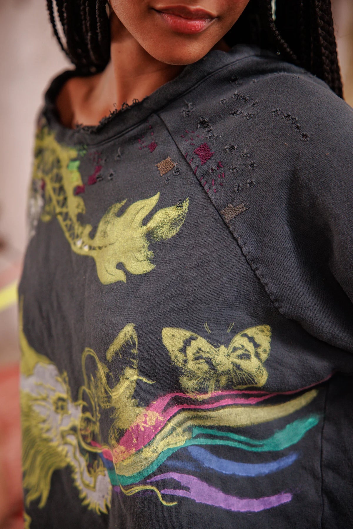 Puff Puff Rainbow Richi Sweatshirt Solsikke 