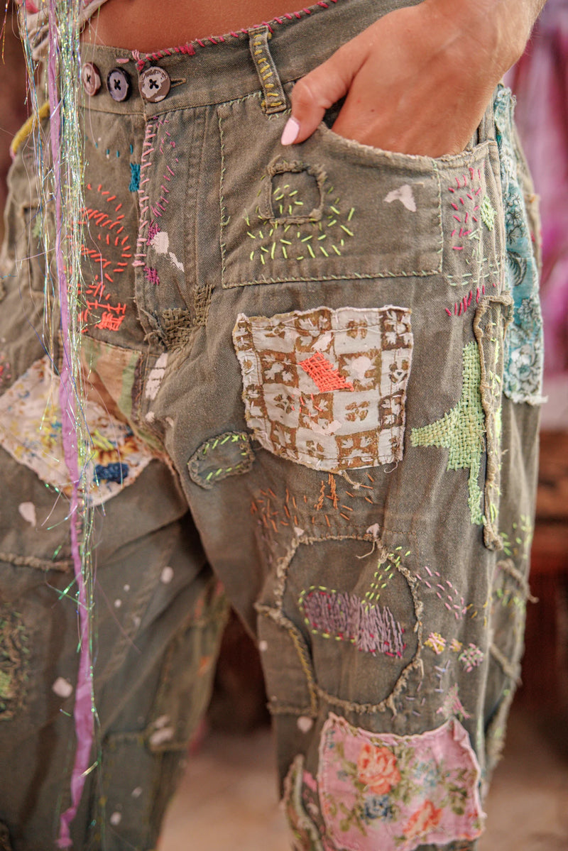 Patchwork Miner Bukser Alger  - Image 8