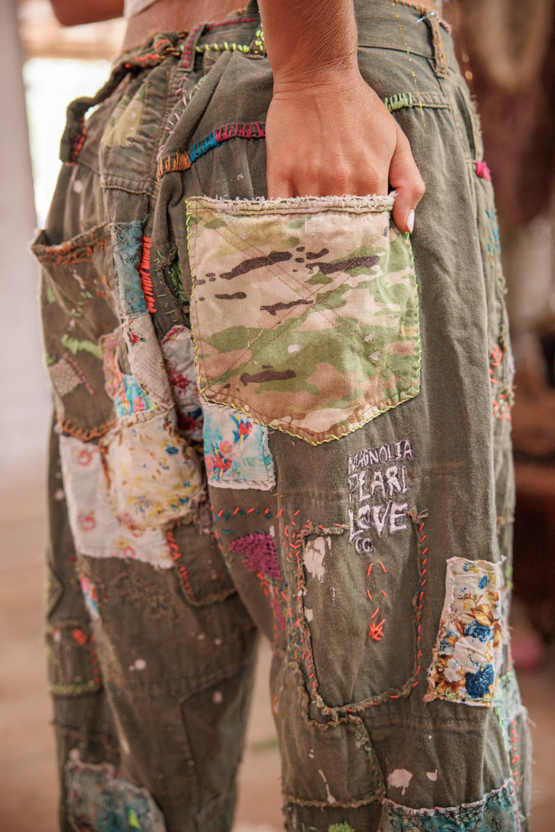 Patchwork Miner Bukser Alger  - Image 13