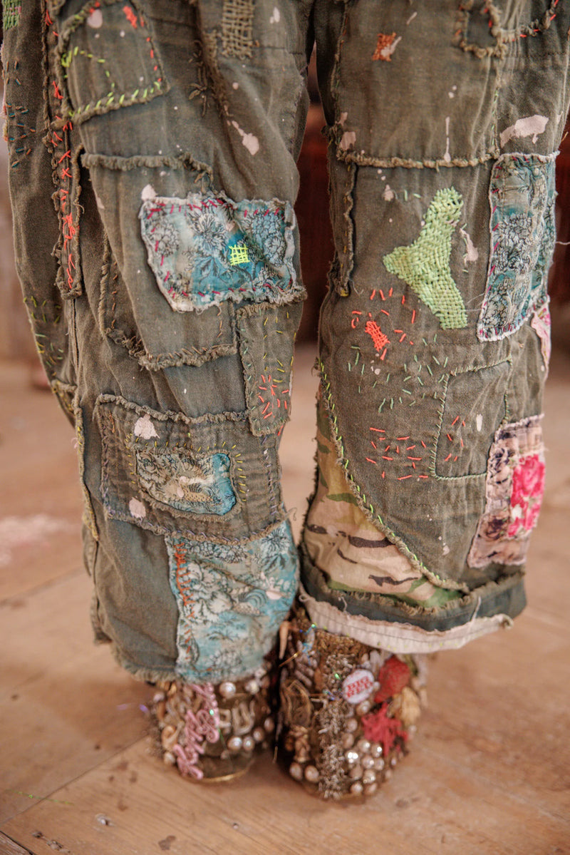Patchwork Miner Bukser Alger  - Image 15