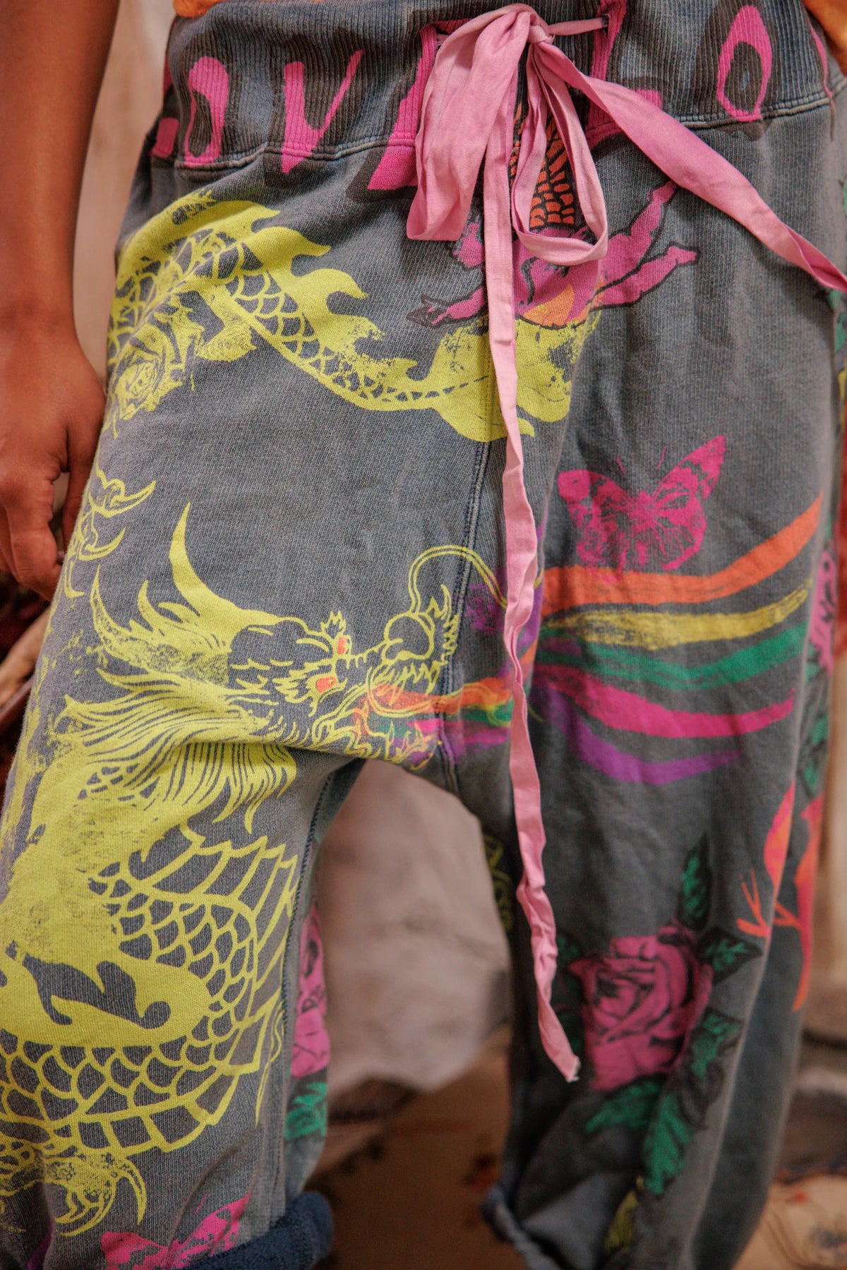Shorts de survêtement Puff Puff Rainbow Cali Tournesol 