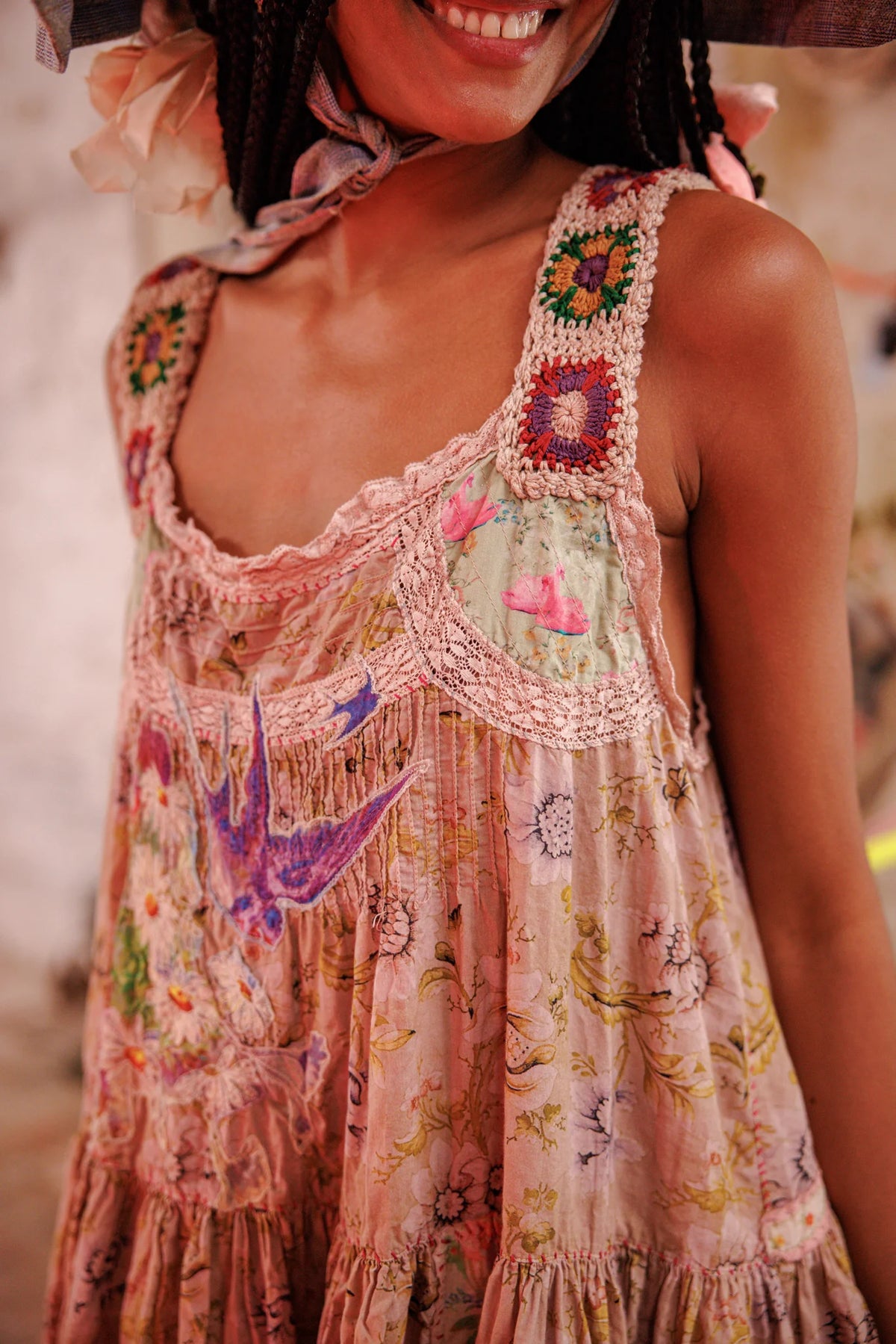 Taya Rose Slip Kleid Lisianthus 