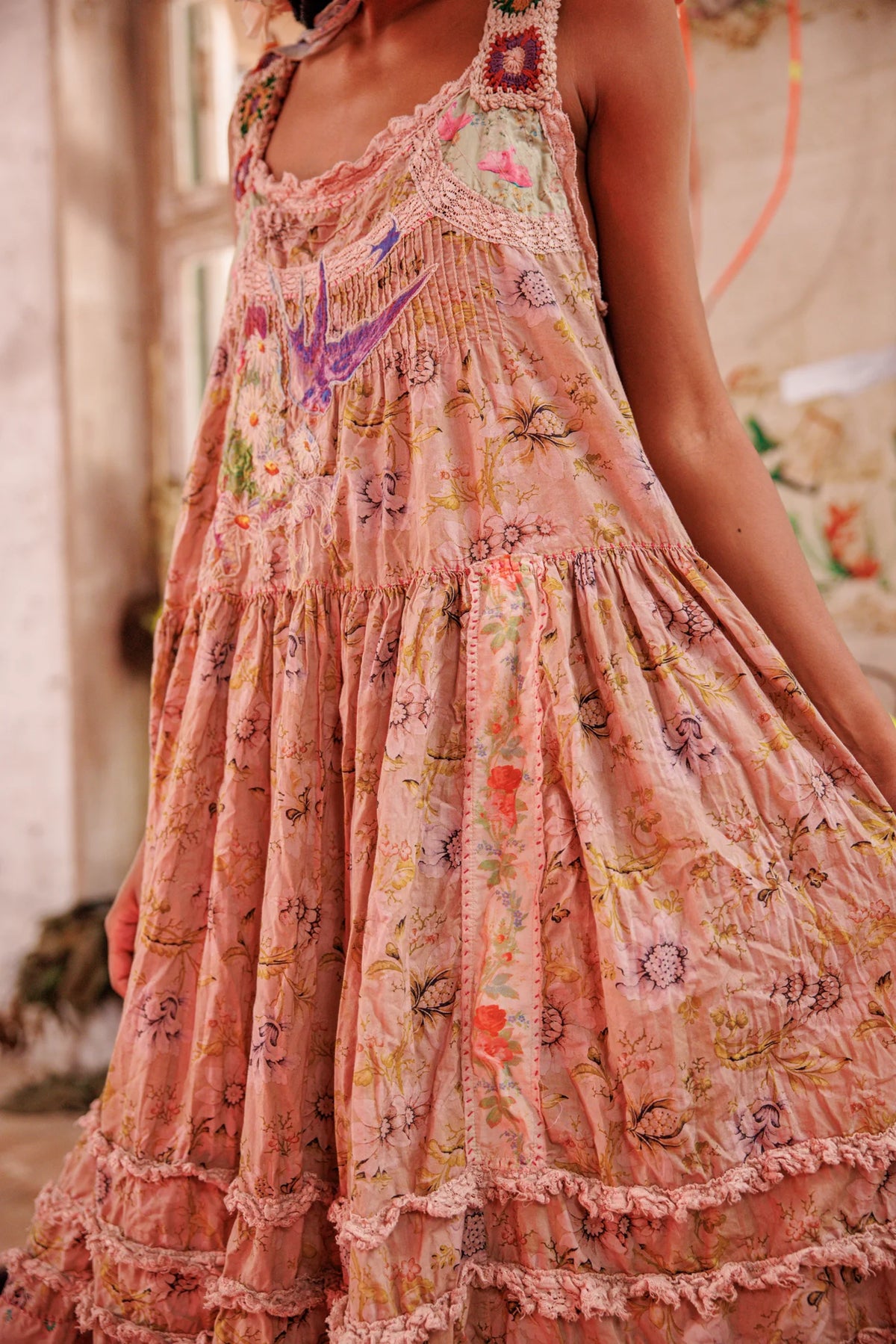 Taya Rose Slip Kleid Lisianthus 