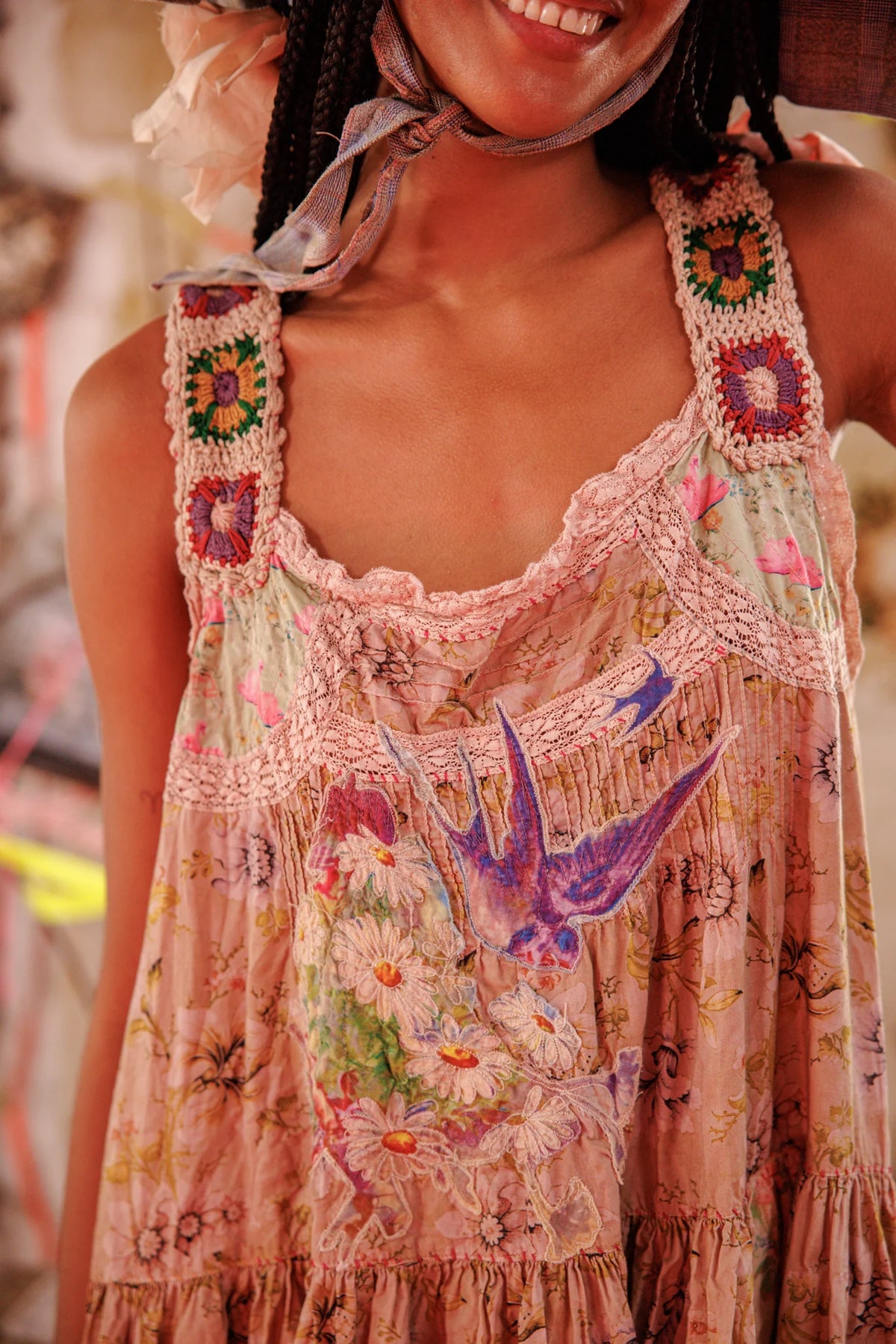 Taya Rose Slip Kleid Lisianthus 