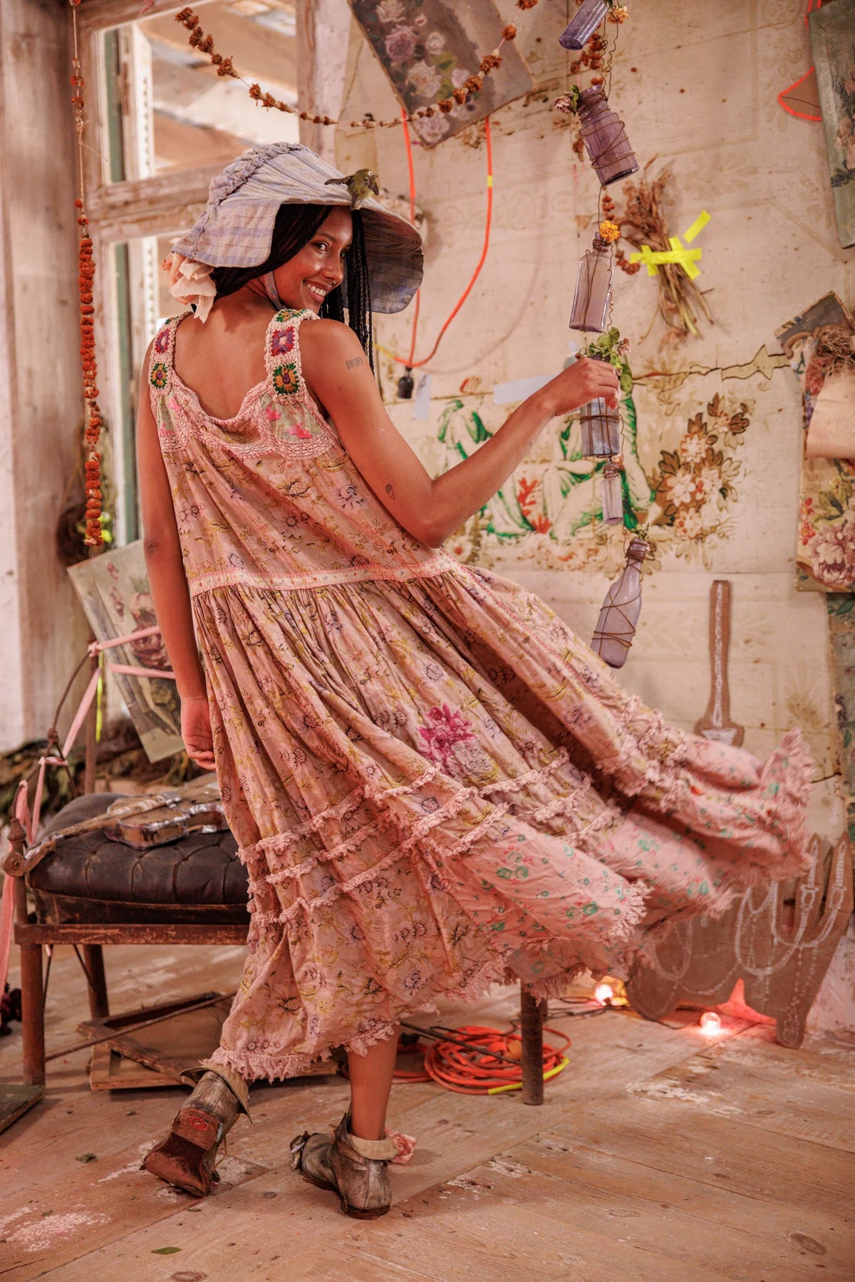 Taya Rose Slip Kleid Lisianthus 