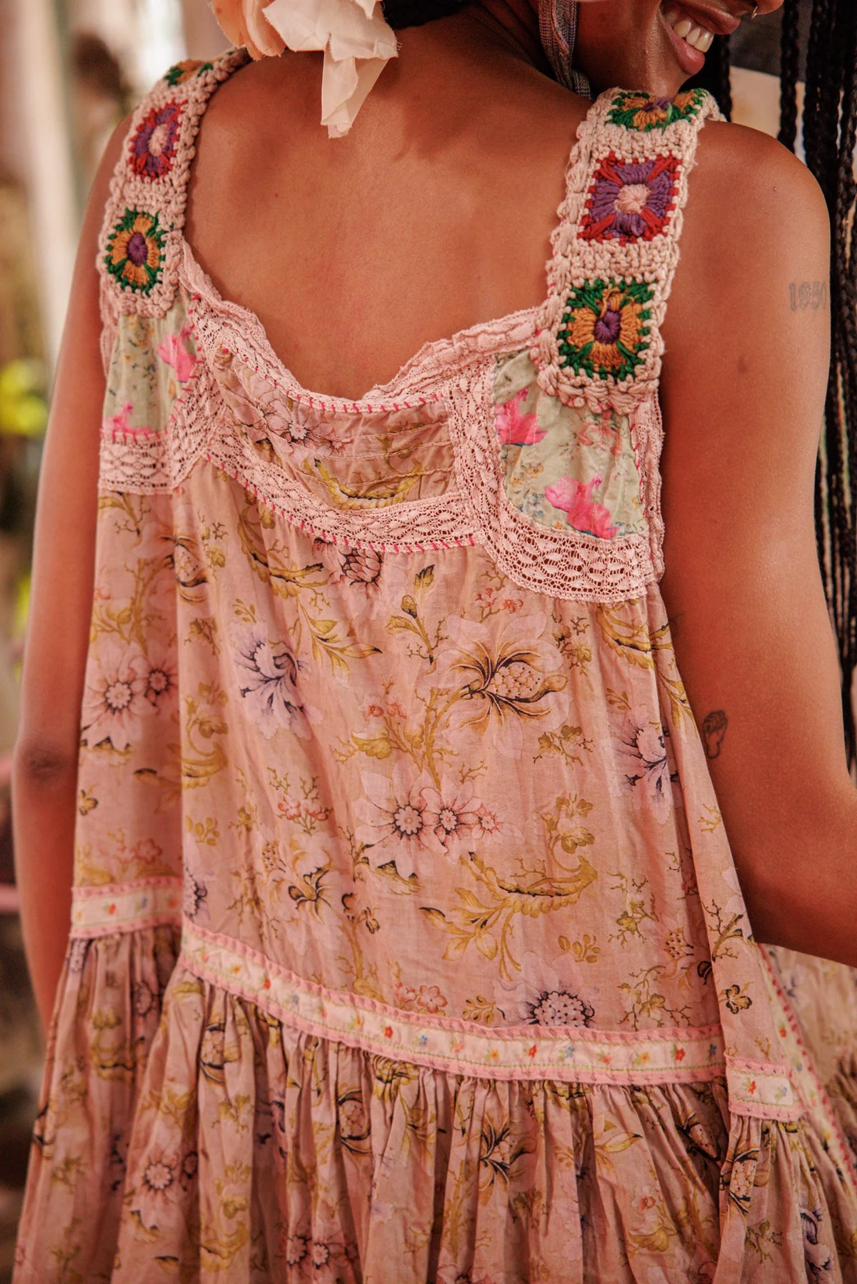 Taya Rose Slip Kleid Lisianthus 
