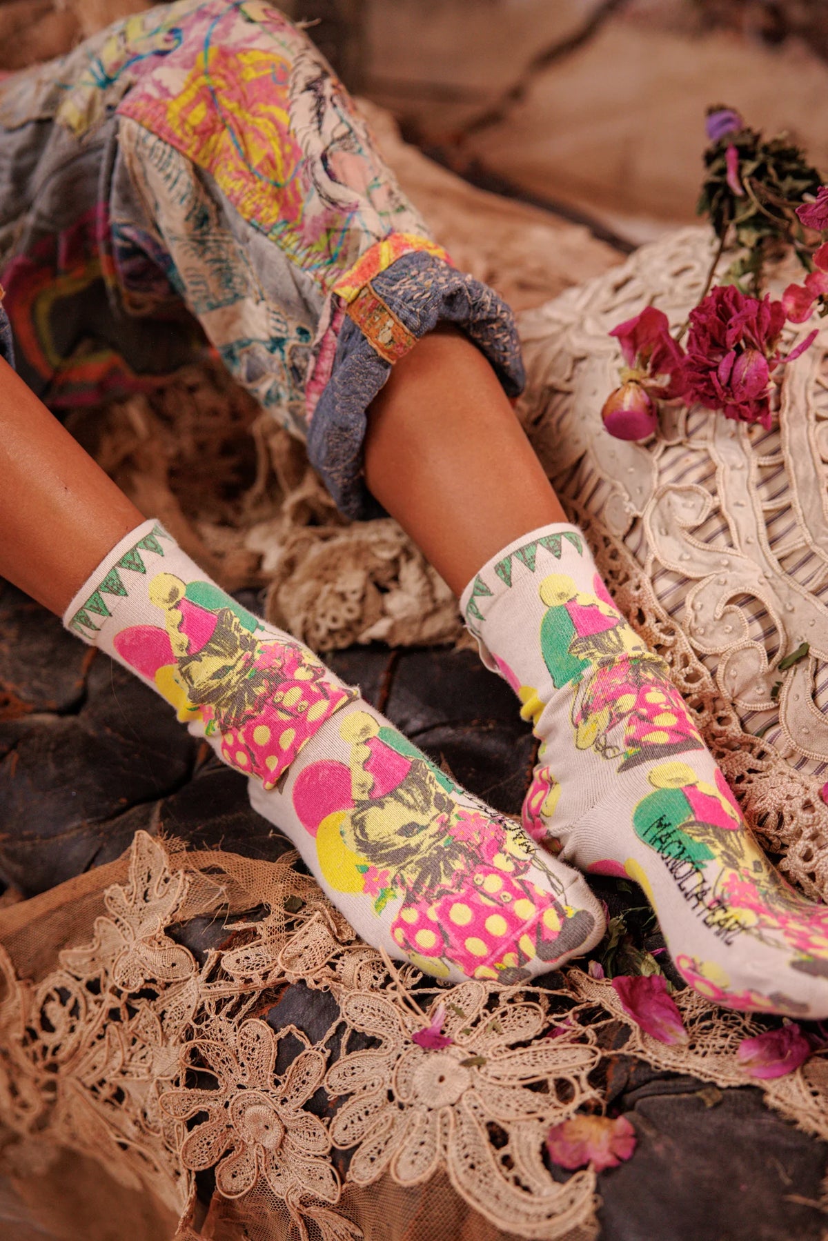 Kitty Clown MP Socken bringen die Miau-Geräusche 