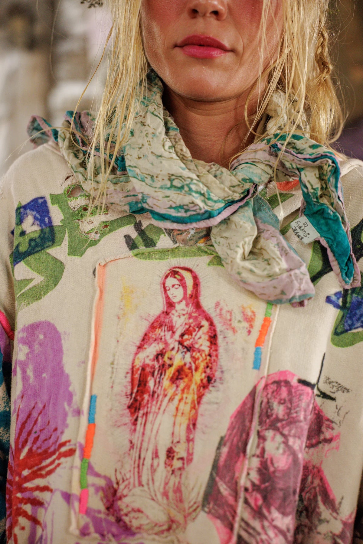 Ave Maria Handkerchief