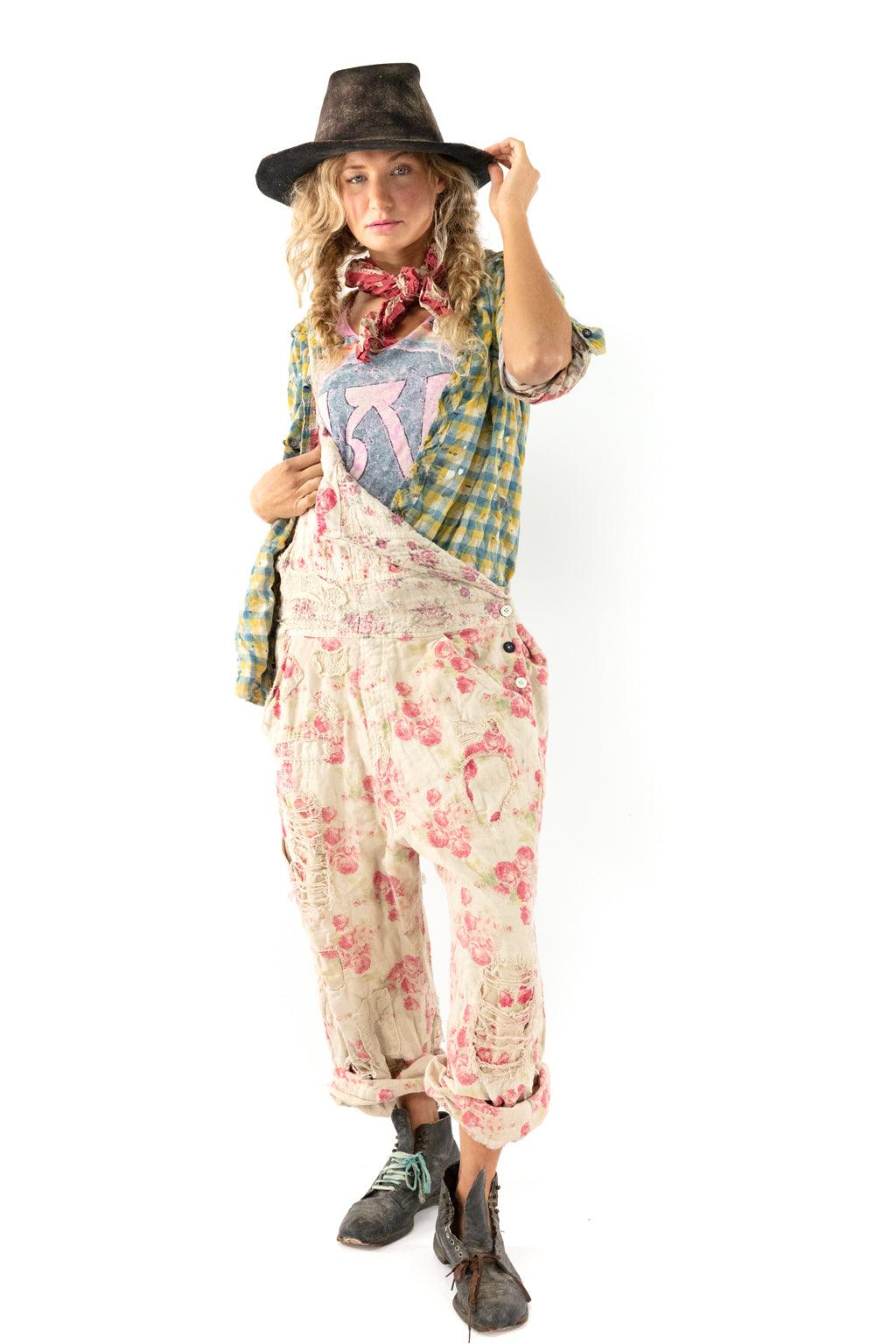 Floral Print Overalls - Magnolia Pearl Clothing
