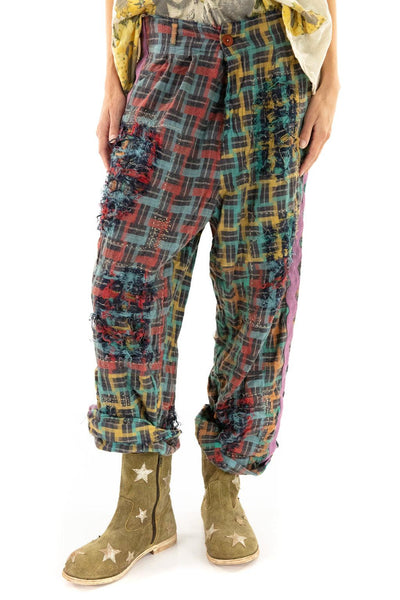 Stripey Patchwork Trousers Fair Trade