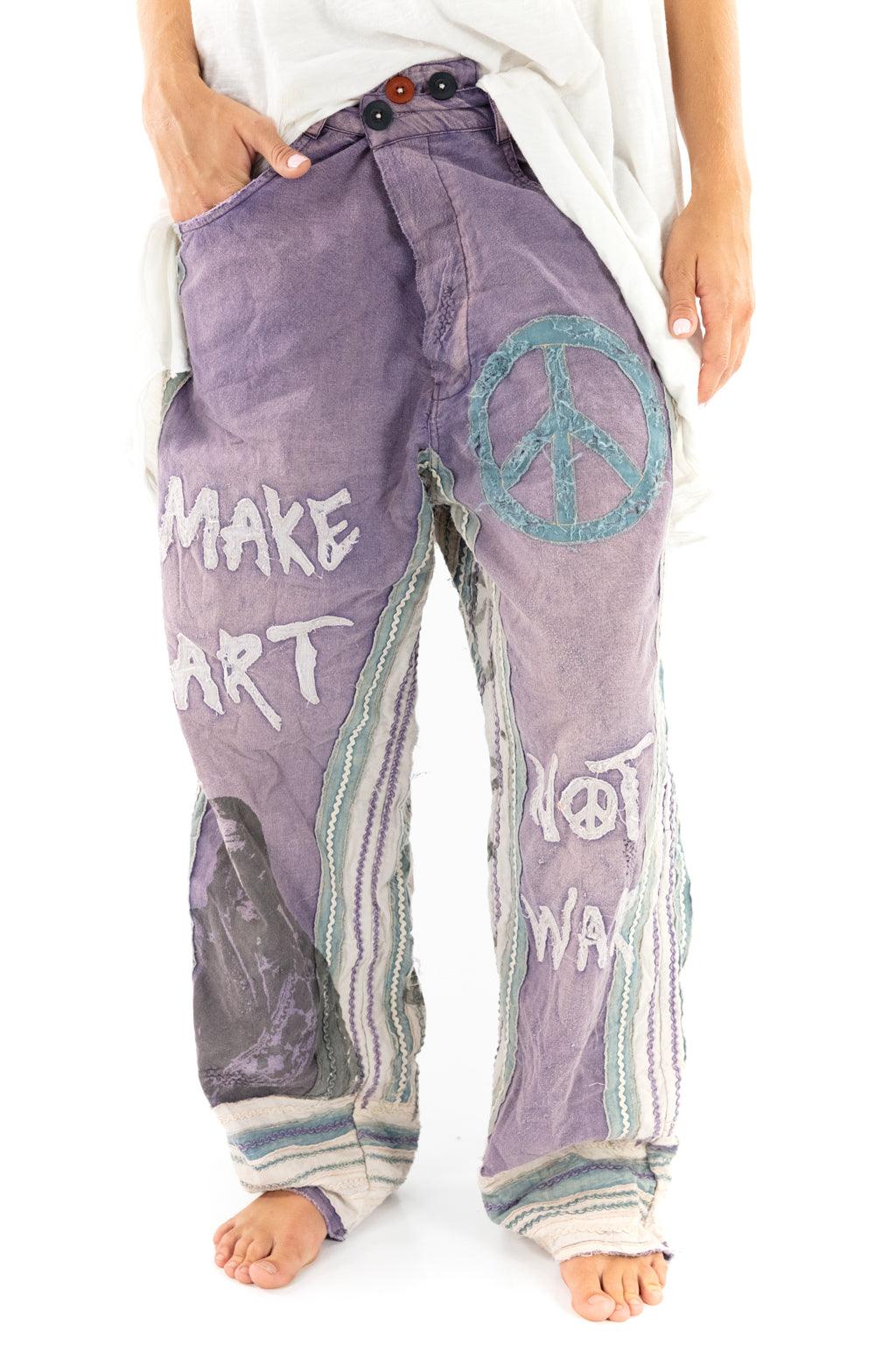 Make Art Not War Pants