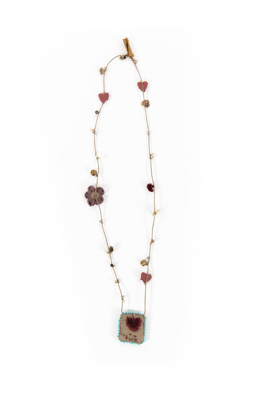 Hand-Knotted Heart Necklace - Magnolia Pearl Clothing